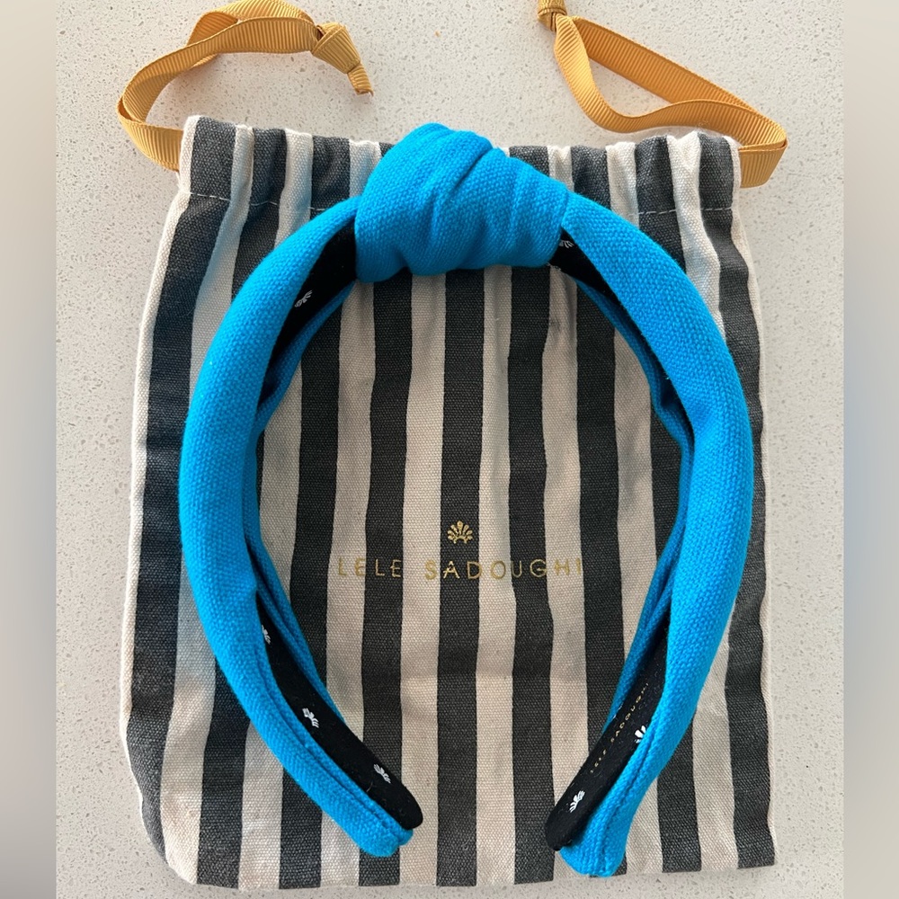 Lele Sadoughi Turquoise Blue Headband